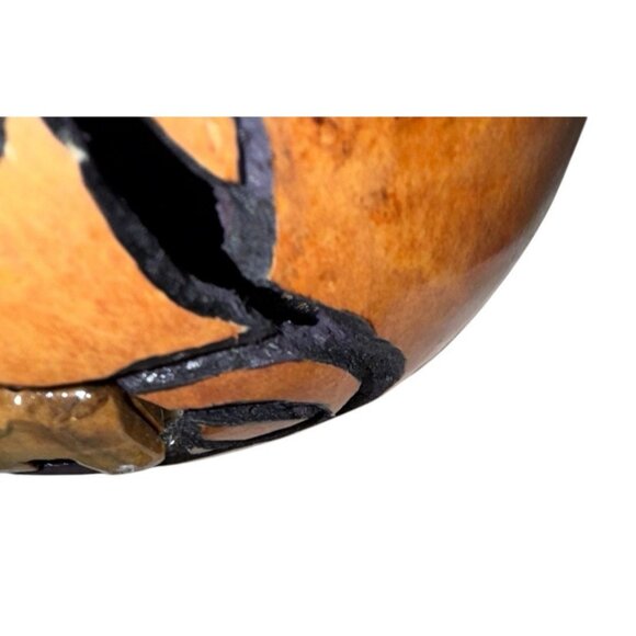 New Handmade Craft Hand Carved Gourd Small Light Lamp - Picture 9 of 11